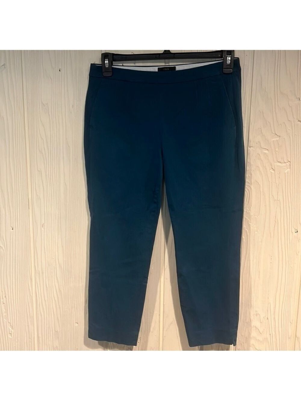 J Crew Margie Cropped Ankle Pants Teal Size 10 Petite
